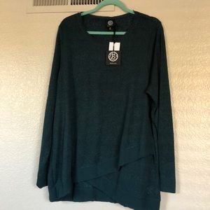 Emerald Green long sleeved top by Bobeau